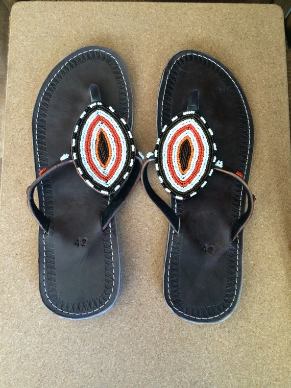 MADE in KENYA Beaded Sandals Ladies Women by OperationGiveHope