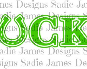 St. Patricks Day Lucky SVG and Silhouette Studio cutting file, Instant Download