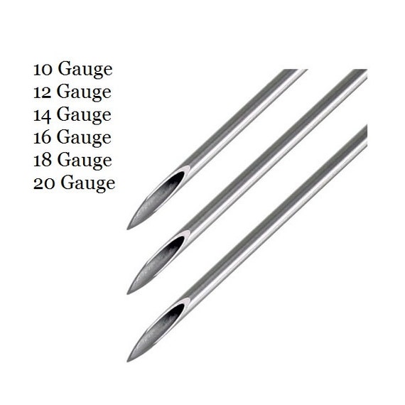 PIERCING NEEDLEs Sterilized 316L SURGICAL by VictorianGothling