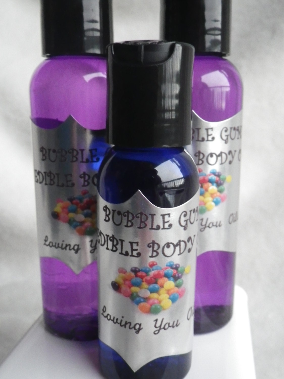 Bubble Gum Flavored Edible Body Oil by LovingYouOilsAndMore