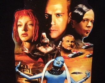 Items similar to Fifth Element Print, Leeloo & Korben Dallas, Multipass ...