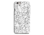 Geometric Black White Triangles Indie Hipster Graphic Quirky Designed Pattern iPhone Galaxy Cell Phone Case Hard Back Cover - ch143