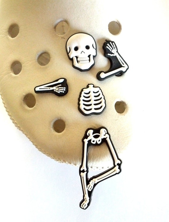 CROCS Jibbitz Skeleton Set of Shoe Charms 5 pcs by VenusStationary
