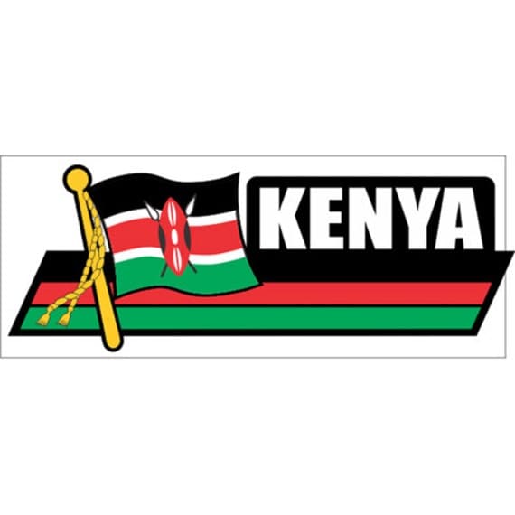 Kenya Car Auto Sidekick Decals Stickers by FlagsNGadgets on Etsy