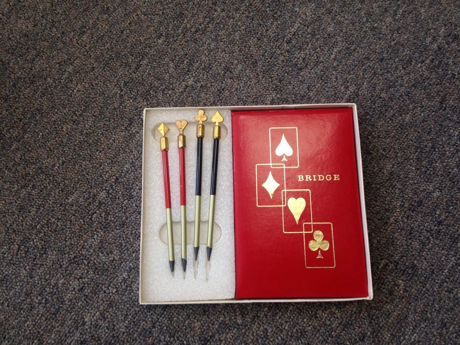 Bridge score pad gift set