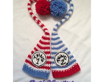 Thing 1 & Thing 2 Inspired Elf Hat Set / Photo Prop / Costume