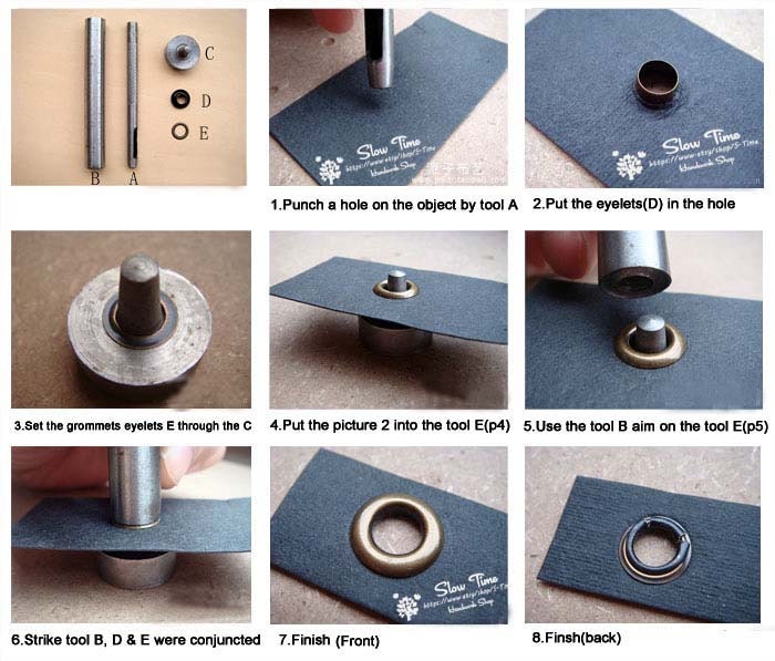 Grommets Eyelets Installation Tools Leather Working