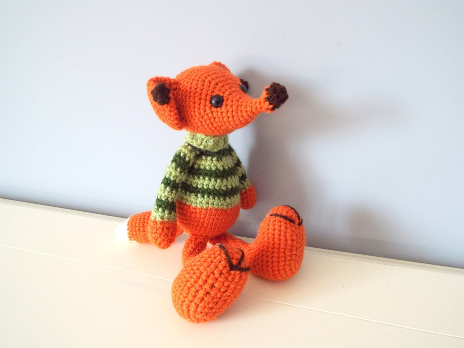 Handmade crochet fox toy Amigurumi Dolls Crochet animals ...