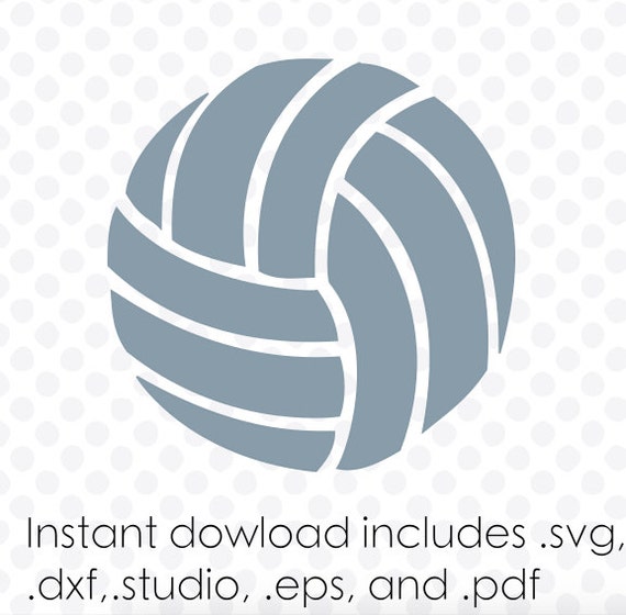 Volleyball instant download zipped .eps .pdf .dxf .svg and