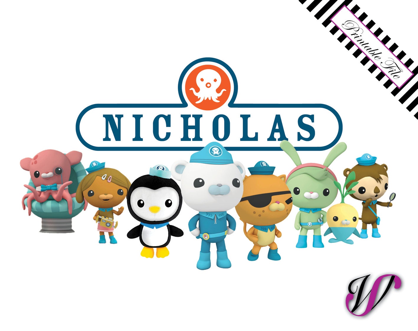 Iron-On Transfer Octonauts Characters with by aSugarWonderland