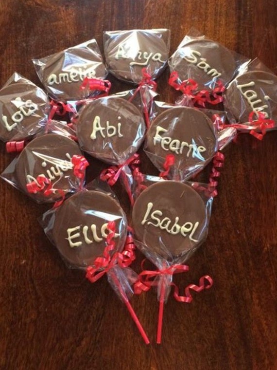 personalised chocolate lollies by sayitwithsweettreats on etsy personalised chocolate lollies by sayitwithsweettreats on etsy