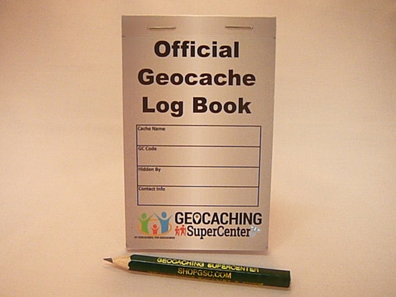 Official Geocache Log Book Medium by ShopGSC on Etsy