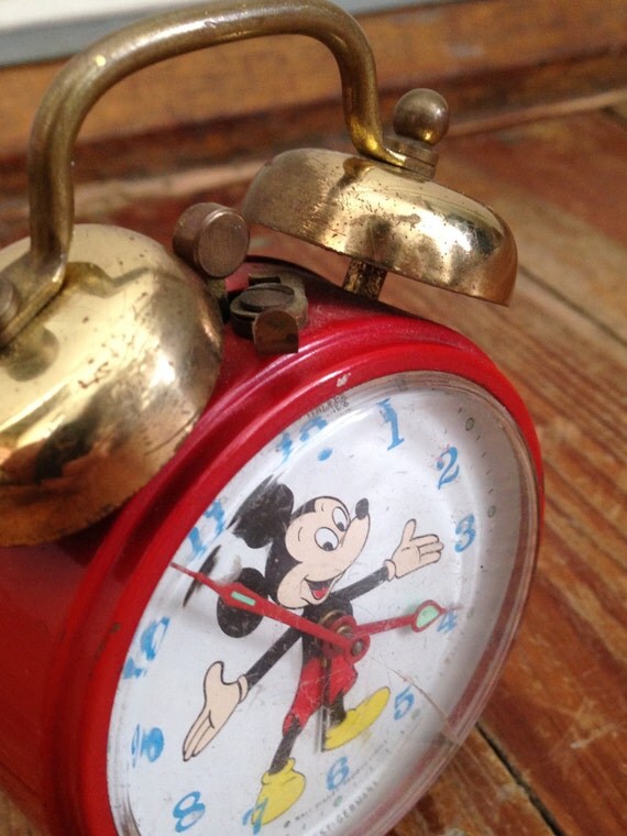 Vintage Disney Mickey Mouse Clock Working by whatafindantiques