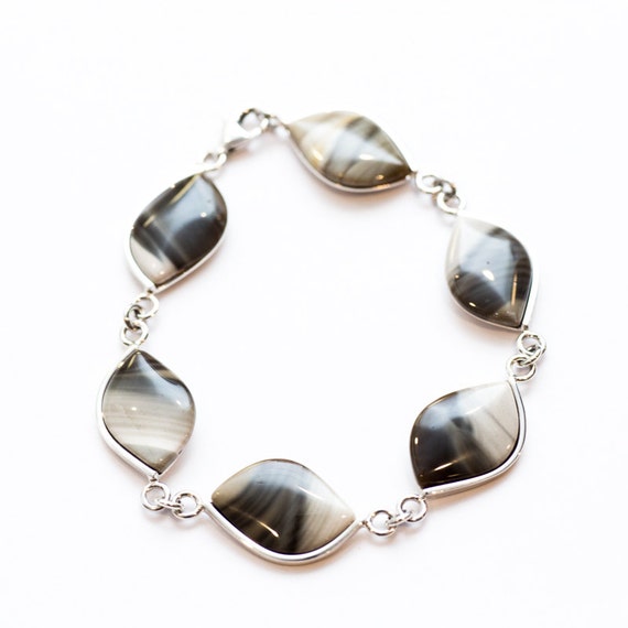 Cappuccino Flint Bracelet Striped Flint bracelet by ForeverFlint