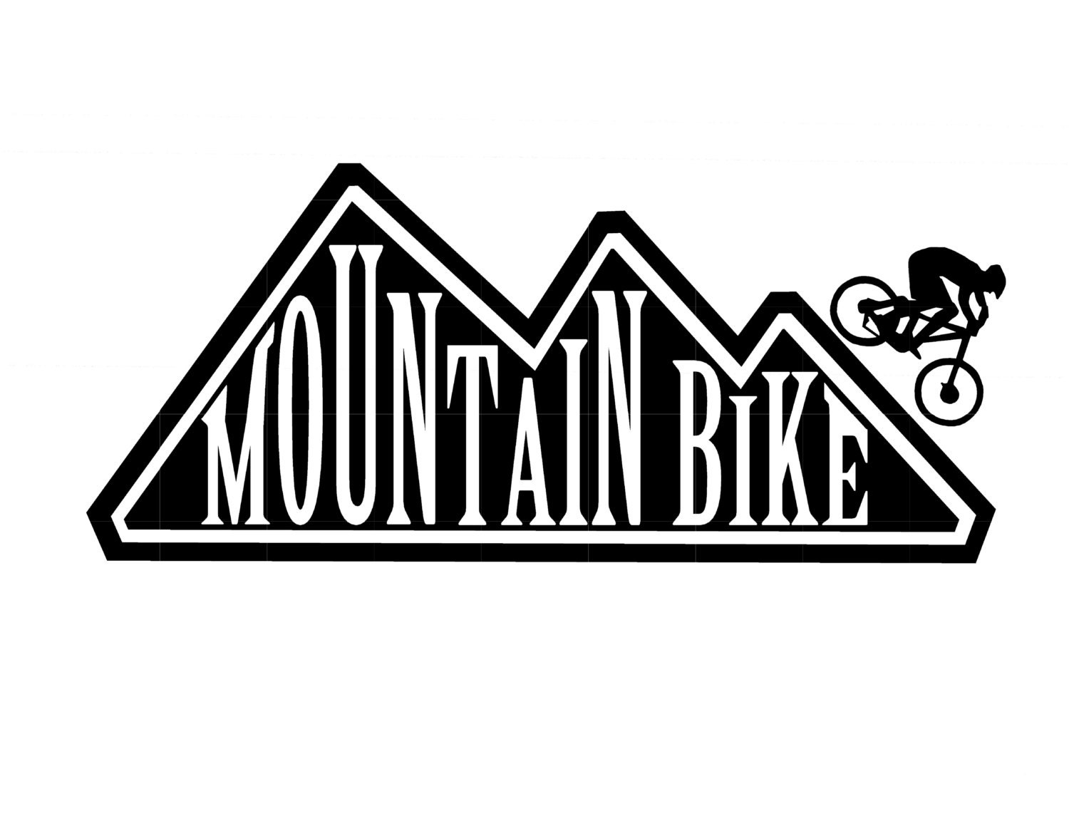 Mountain Bike vinyl decal