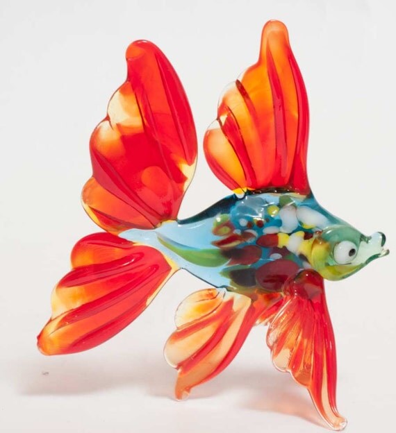 Glass Fish Hand-Blown Collectible Figurine