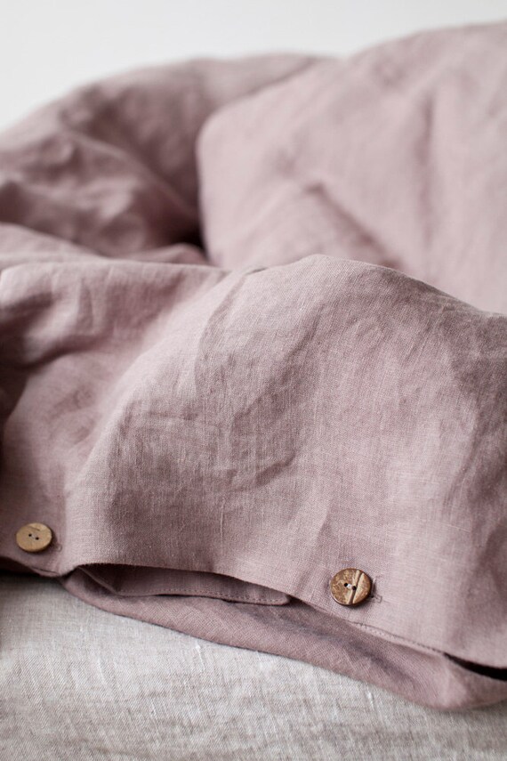 Ashes Of Roses Stone Washed Linen Duvet Cover Like This Item