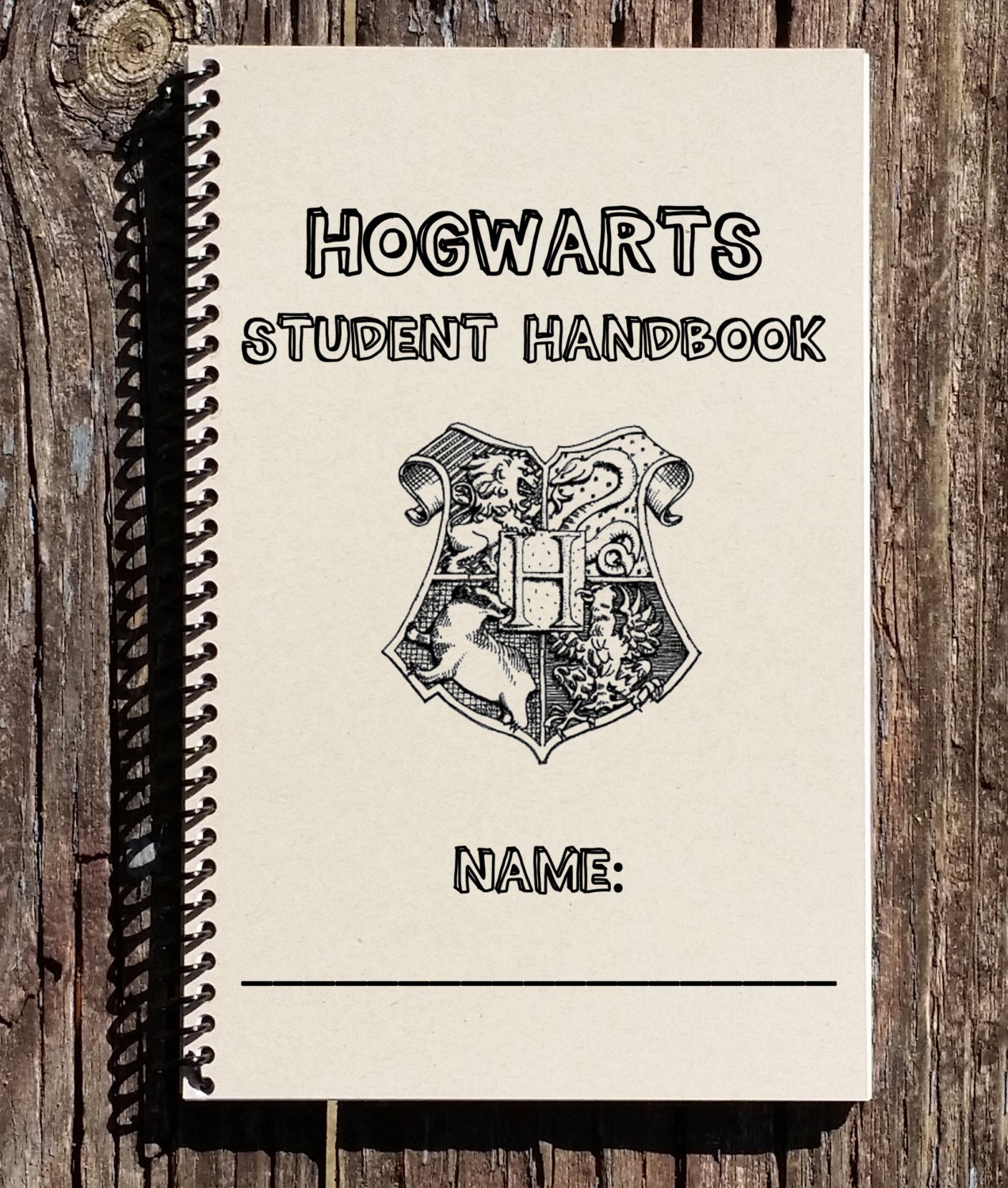 Harry Potter Inspired Notebook Harry Potter by CulturalBindings