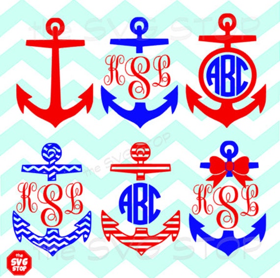 Anchor designs SVG and studio files for Cricut Silhouette