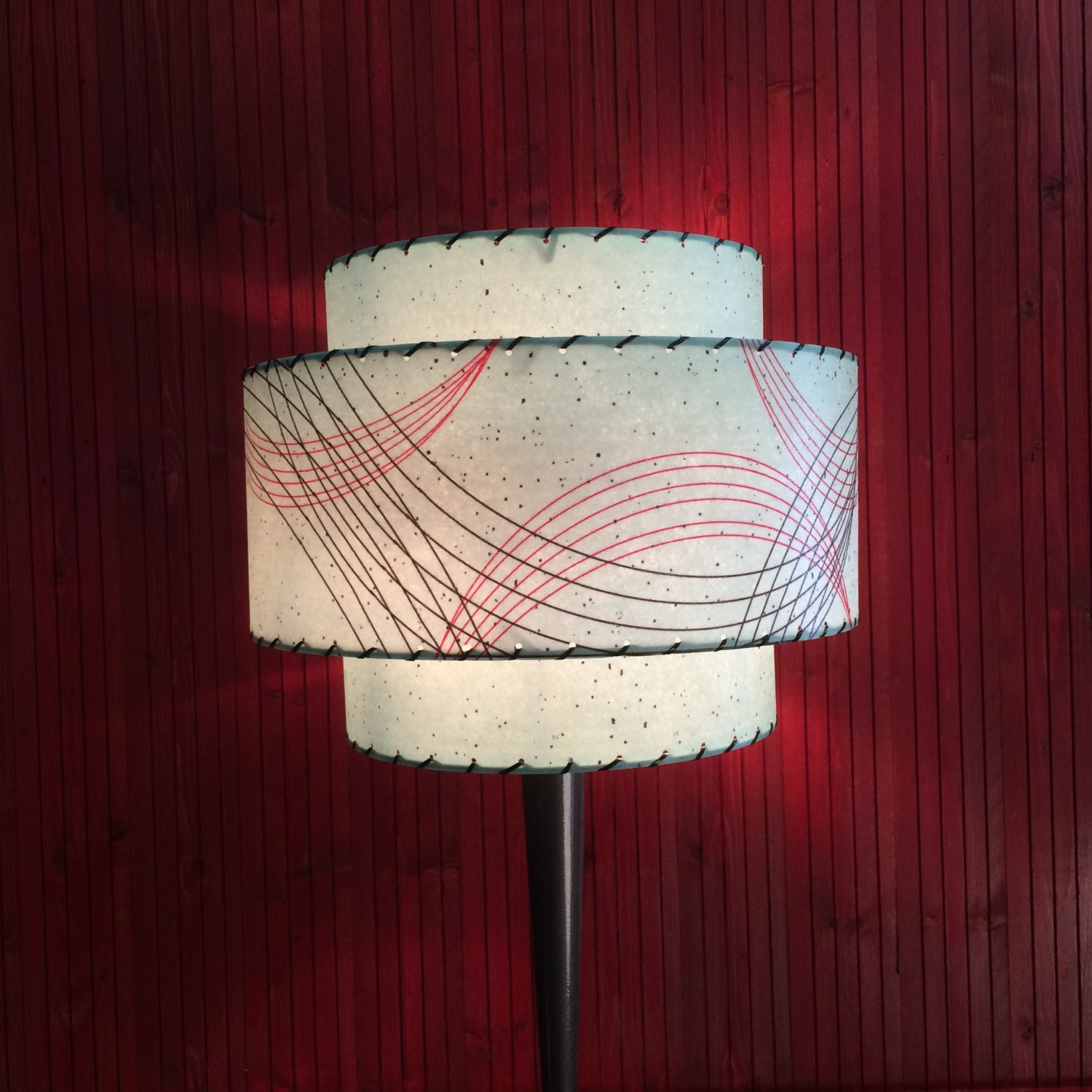 Mid Century Modern Style Fiberglass Lamp Shade 3T76.1