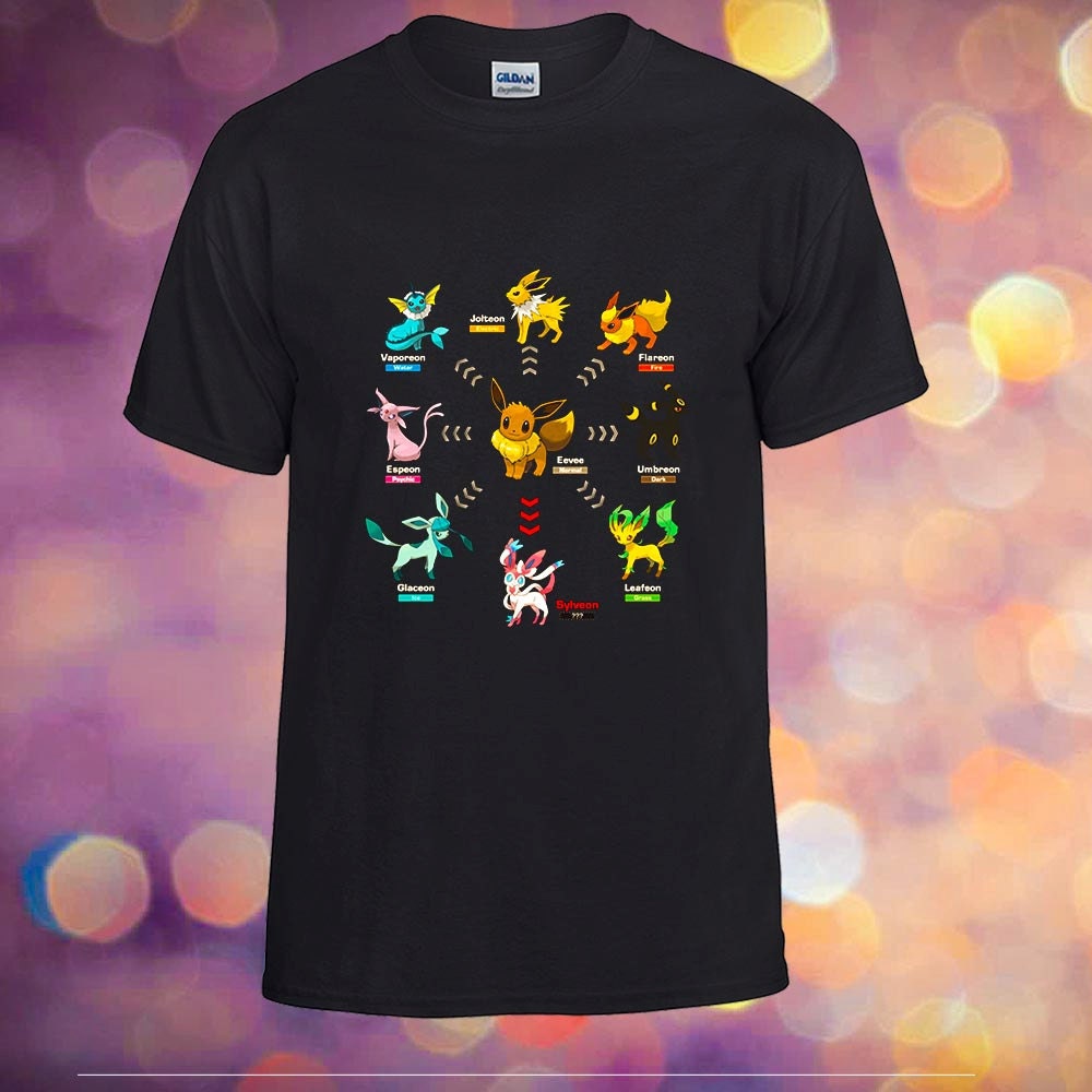 Pokemon Eevee Evolution t shirt by udanshop on Etsy