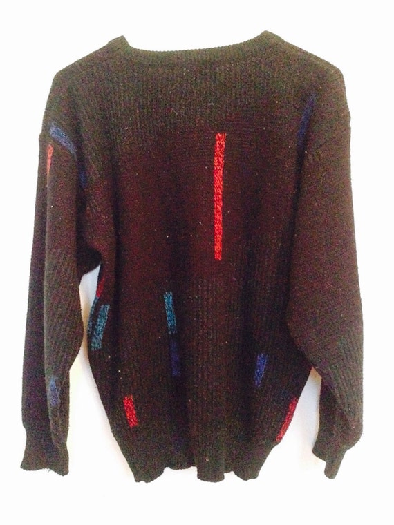 Funky pullover with blue red and green by TheClothesDivision