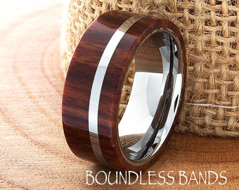 woven wooden wedding rings