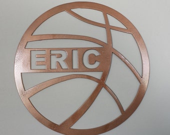Basketball Metal Wall Art