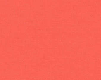 6.99 FINAL CLEARANCE SALE! Monaluna Organic Cotton Coral Solid Fabric