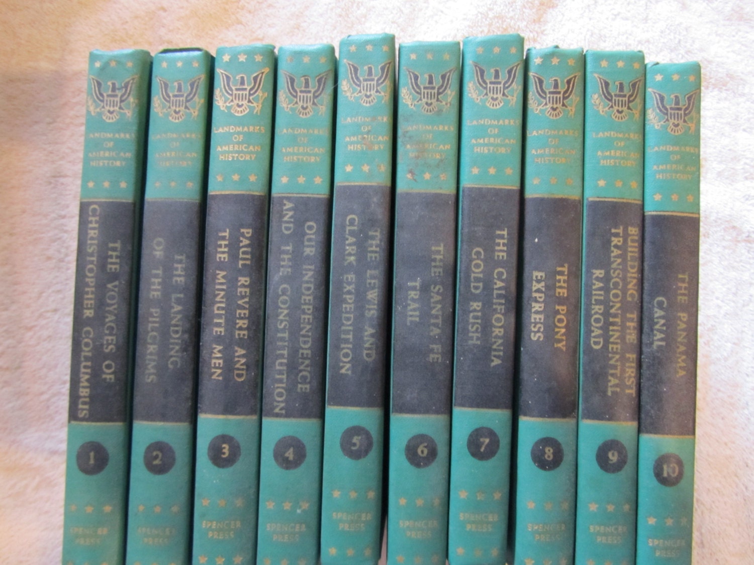 1950-1951 Landmarks of American History Books: 10 Volume