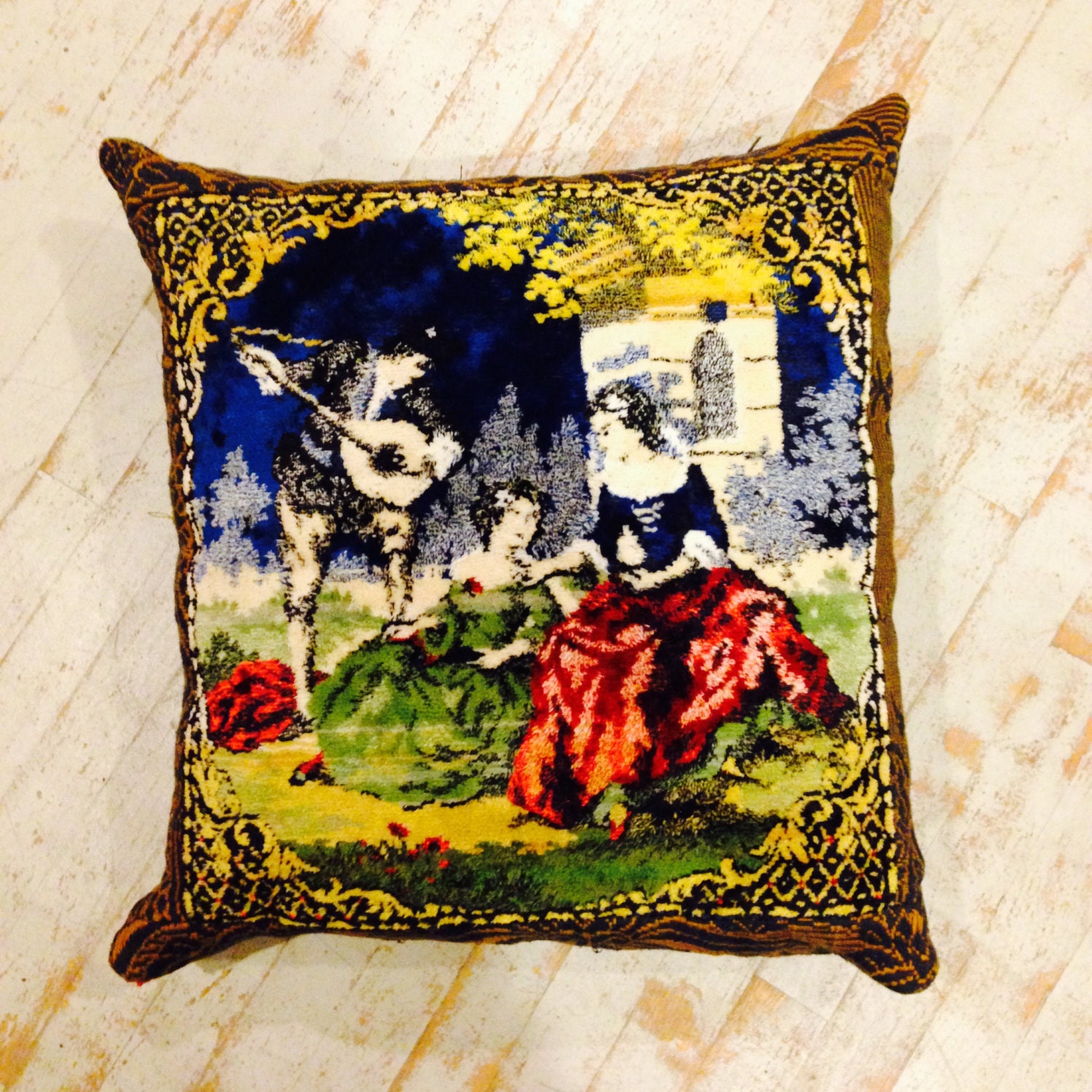 European velvet tapestry made into one of a kind by LeebaMarks