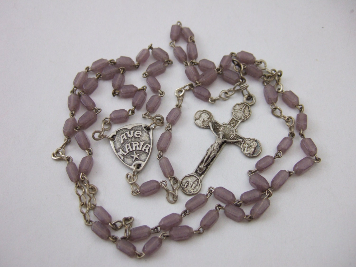 Vintage Catholic Rosary From France With By RainingRosesLLC