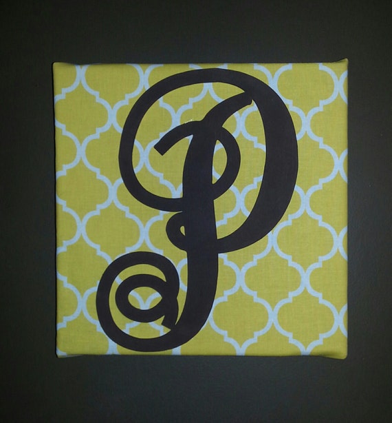 Wall decor canvas Monogram initial family by CustomizeItChristy