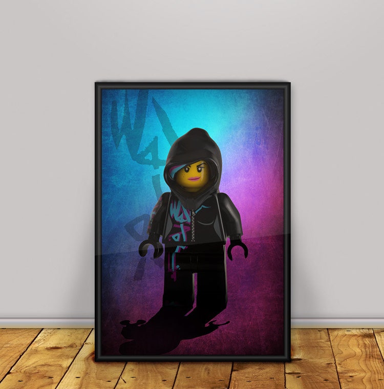 Lego Movie Wyldstyle Poster / Wall Art. Custom by CBDigitalGoods
