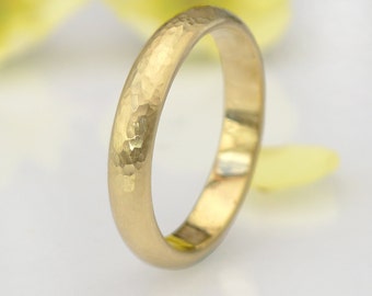 Polish Flat Court Groom Bride Personalized Rose Gold Titanium Ring 4mm Sz G to W