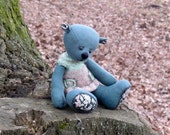 Jade green teddy bear
