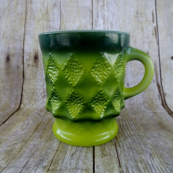 Fire King Coffee Mugs Tea Kimberly Pattern by SouthCarolinaVintage