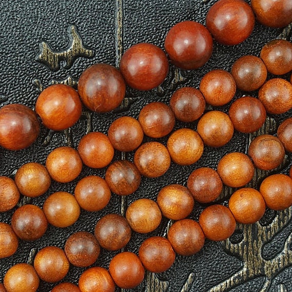 108 8mm Raja Kayu  Agathis  Alba Wooden Beads Loose by 