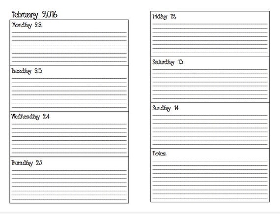 items similar to 2016 weekly planner black and white lined ready