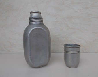 Soviet Military Flask / Military Water Bottle / Vintage Military Flask / Aluminium Flask
