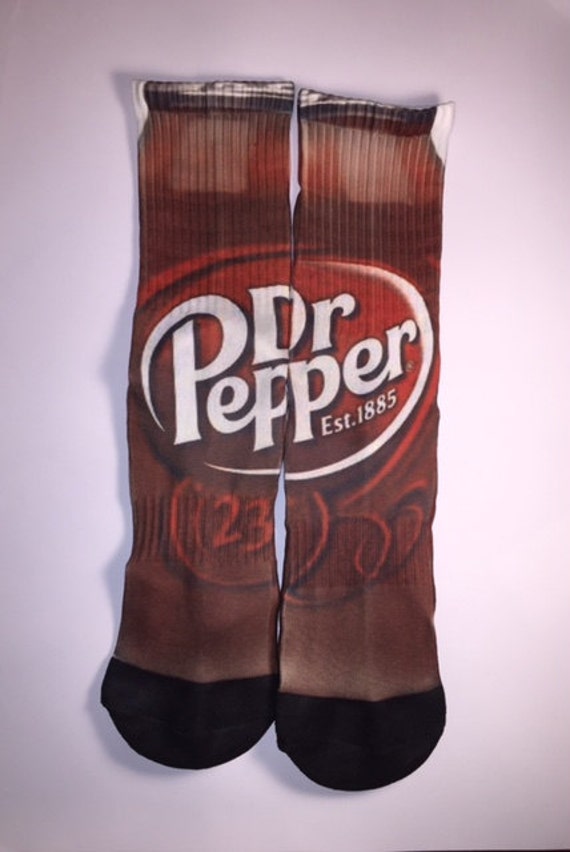 Custom made nike elite Dr. Pepper Can socks for kids by Instasocks