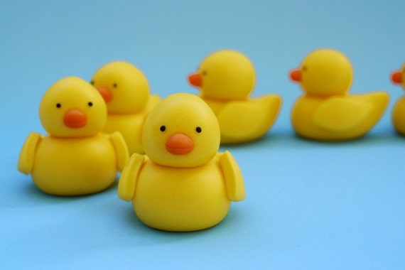 Fondant Rubber Ducks Edible Rubber Ducks Cupcake Topper