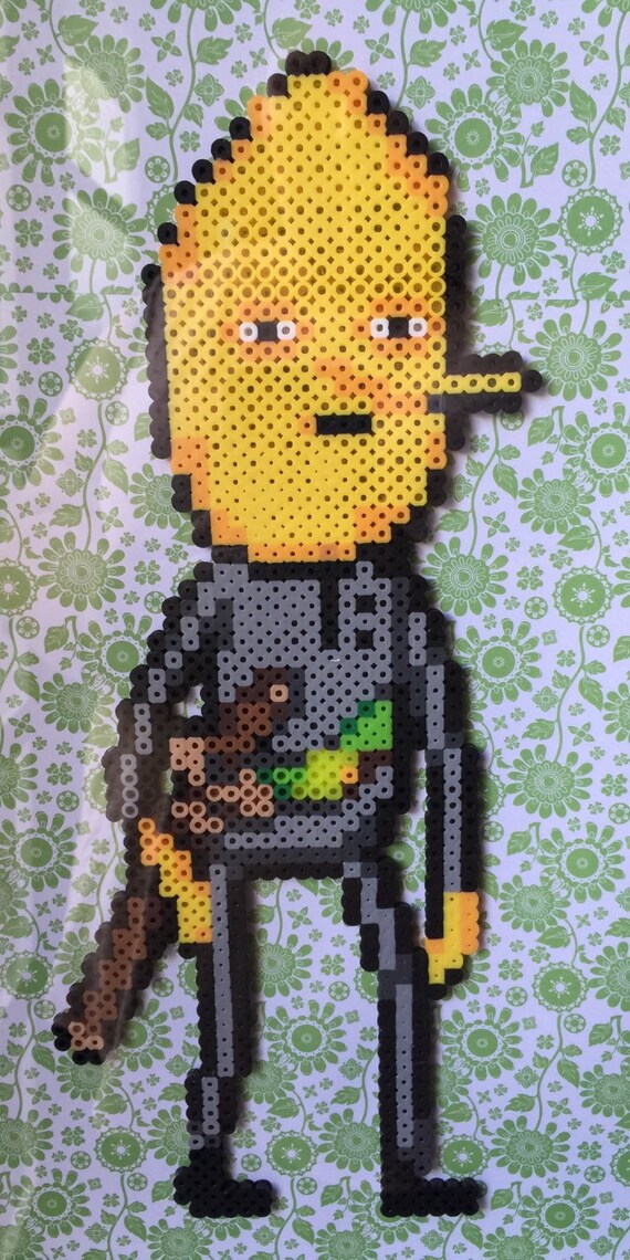 Lemon Grab Perler Bead Design by HowlsMovingBoutique on Etsy