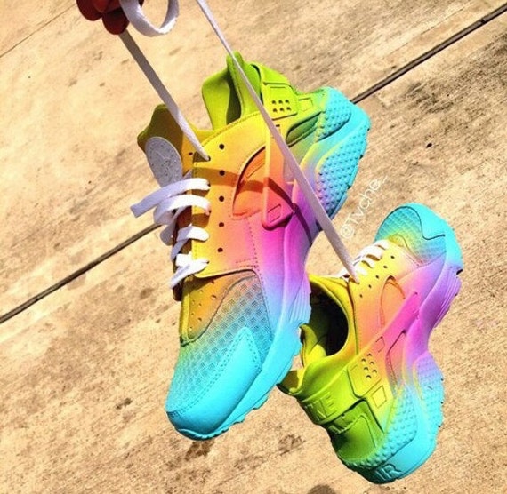huarache rainbow shoes