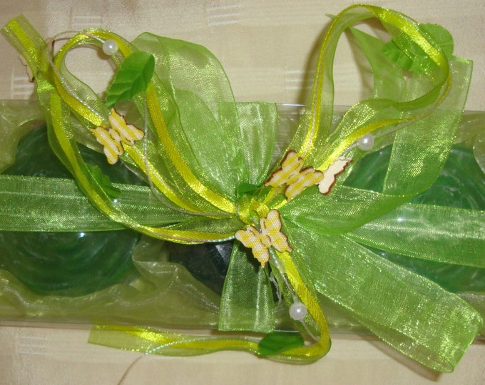 Clear Green - Elegant Green Soap Gift Set - Handmade Soap - Soap Gift Set - Green Luxury Scented Soaps - Green Floral Soap - Father's Day