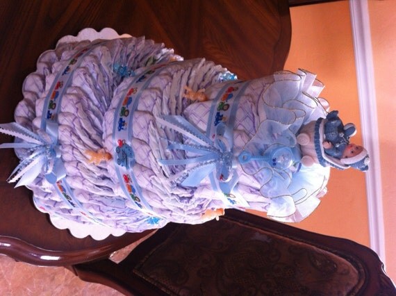 shower tier cake baby 1 Baby Shower Elegant or Cake Gift Boy/ by Diaper