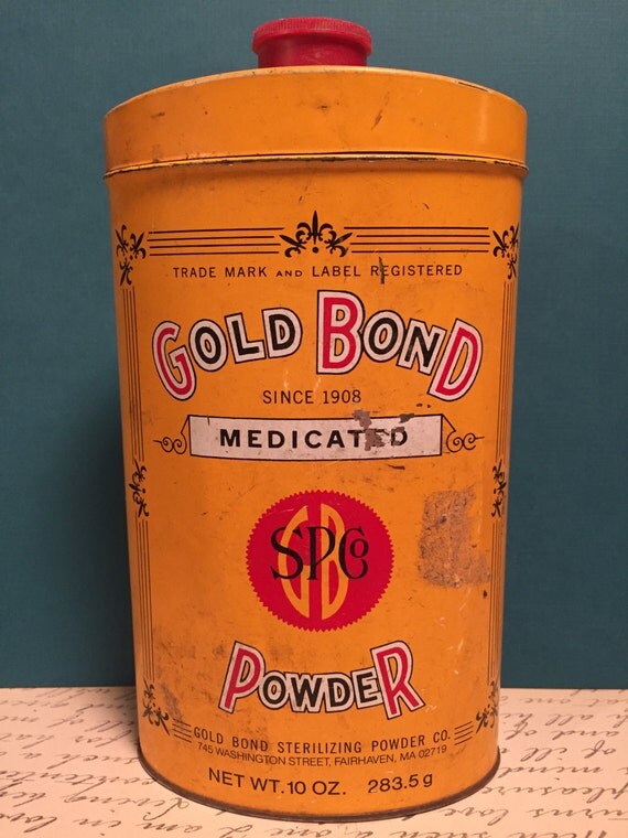 Gold Bond Powder 10oz tin by PostcardsfromLily on Etsy