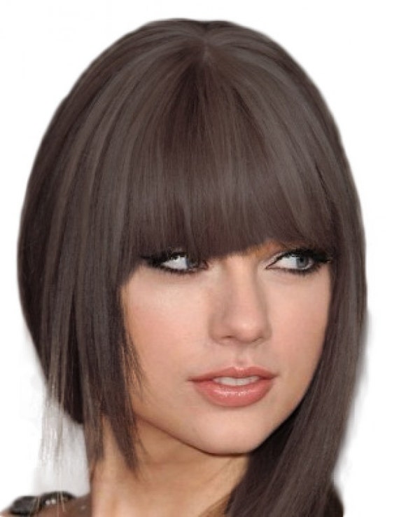 Clip on Fringe Bangs in THICK 100 human hair free colour