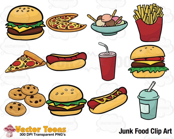  Junk Food Clip Art Digital Clipart Digital Graphics 