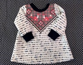 lace and stripes holiday fox print dress Supayana